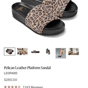 beek Leopard Print Black Sandals